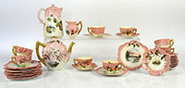 Wileman\Foley teaset with out of factory decoration